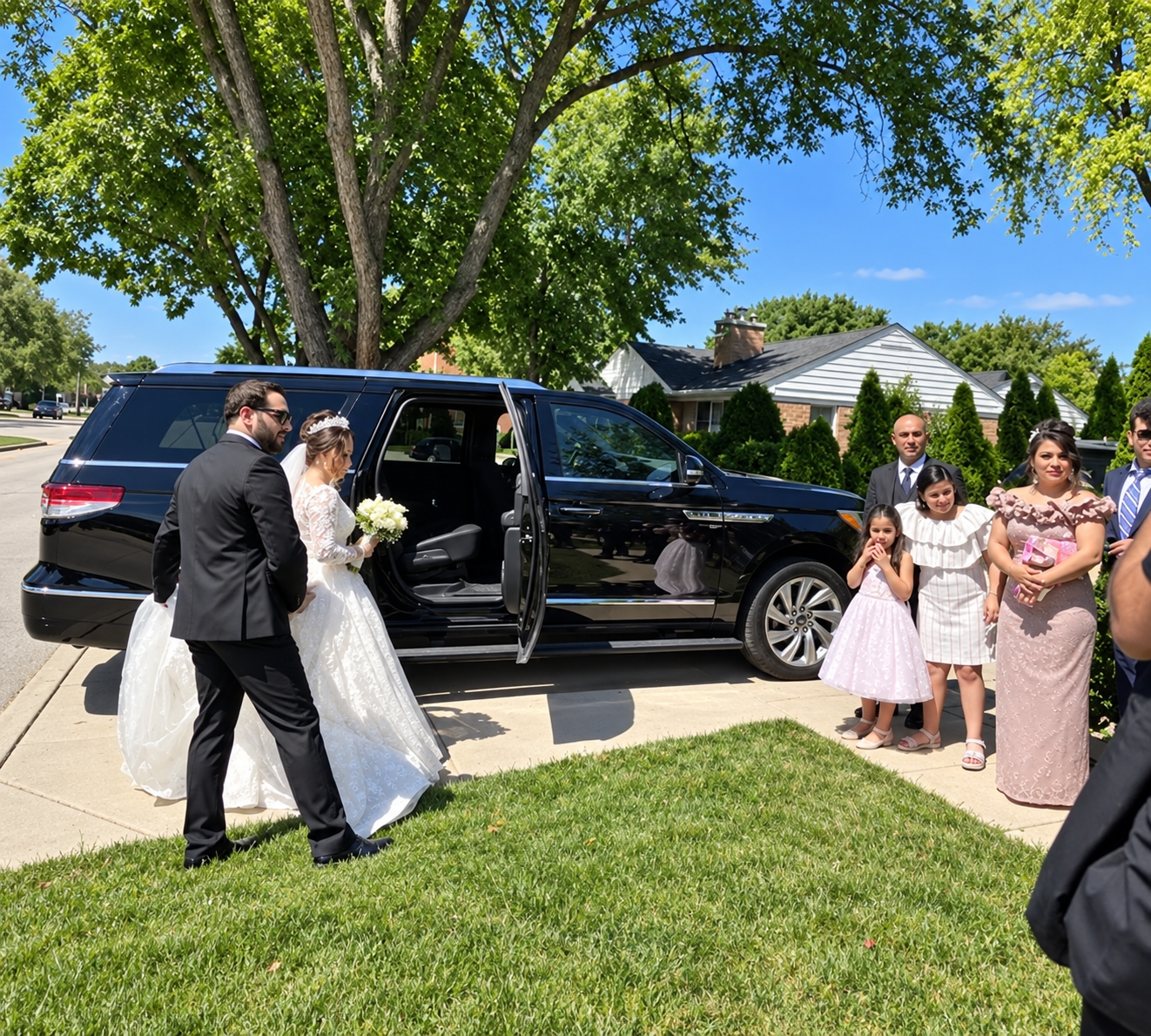 Wedding transportation by Texas Limo and Car Service in Houston, TX